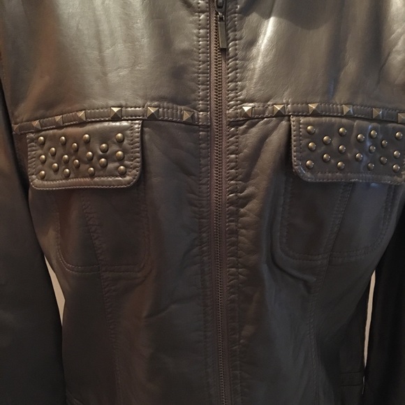 New without tags.  Buttery soft Leather bomber jacket size L - Picture 13 of 13